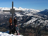 Salita, lunga e faticosa, ma bella, con ciaspole, sul Sornadello (8 dic. 08) - FOTOGALLERY